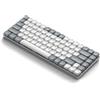 SATECHI SM1 Tastiera Meccanica 75%, Tastiera Bluetooth Retroilluminata, Tastiera Wireless Compatta 84 Tasti Tastiera Gaming per Mac e Windows - Grigio Chiaro/Bianco (Layout QWERTY Inglese Stati Uniti)
