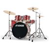 SONOR - AQX STAGE SET 5 PEZZI BD 22 WM - RMS, Batteria Acustica, Kit in Pioppo Composto da 5 pezzi, Hardware serie 1000, Finitura Red Moon Sparkle,Pelle Grancassa Risonante Nera con Logo Sonor Bianco