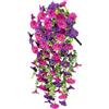 FOSDICK 2 Pezzi Fiori Artificiali Cadenti, Fiori Artificiali Piante Finte Cadenti, Petunia Pianta Finta Cadente, Petunia Cadente Piante, Fiori Finti da Esterno Interno Decorazioni da Balcone Matrimoni