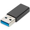 Digitus Adattatore USB 3.2 Gen1 - Adattatore - da USB A (M) a USB C (F) - 5 Gbit/s - Cavo Adattatore, Cavo USB - Nero