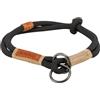 TRIXIE Collare per cani BE Nordic XS-S nero/sabbia - comodo collare per cani molto piccoli e piccoli con limitatore di trazione - robusto ed elegante - 17305