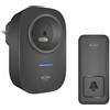 ELRO DB4000PF-P1C1B - Kit campanello Kinetic senza fili, con ricevitore plug-in con presa, senza batterie