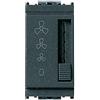 Vimar 16558 Idea Interruttore fan-coil a slitta 4 posizioni 1 modulo grigio