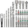 Einhell kwb by Einhell Set di punte per trapano, 22 pezzi, accessori S-Box (22 pezzi e set di punte per trapano, adatto per tutti i trapani con attacco esagonale da 1/4, con scatola di conservazione)