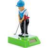 Puckator - Personaggio Solare Solar Pal - Golfista, Statuetta Ballerina per Cruscotto Auto, Scrivania, Davanzale