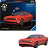 Ravensburger - Puzzle 3d Dodge Challenger Rosso | Puzzle 3d Per Adulti E Bambini A Partire Dagli 10 Anni | Modellismo Da Costruire Adulti Di 163 Pezzi | Regalo Bambino 10 Anni E Più
