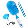 XYY Spolverino Elettrico, Spolverino Elettrico rotante Ricaricabile 360° Rauotabile Duster piumino spolverare con prolunghe per casa, ufficio, Auto