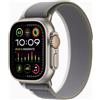 Apple Watch Ultra 2 LTE 49mm Titanium Case with Trail Loop S/M - Green/Grey
