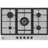 Beko Piano Cottura a gas da Incasso 5 Fuochi (Wok) Larghezza 75 cm colore Inox - HIAW75225S