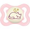 MAM Supreme Night Ciuccio Luminoso in Silicone, con Custodia Porta Succhietto, 2-6 Mesi, Rosa