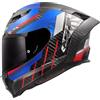 LS2, Casco Moto Integrale DRAGON TRAX Blue Red, XS