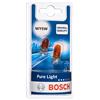 Bosch Lampadine Alogene WY5W Pure Light, 12 V 5 W, Ricambio di Qualità Originale- Attacco W2,1x9,5d - Confezione da 2 Lampadine