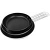 METRO Professional Set di 3 Padelle con Rivestimento Antiaderente, Acciaio Inossidabile, Ø 24/28/32 cm, Adatte per Piastre a Induzione, Utilizzabili in Forno (max 240°C), Argento (Ø 24/28/ 32 c)
