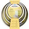 PME - Tortiere rotonde 15,2, 20,3, 25,4 cm x 5,1 cm di profondità, set di 3 RNDB68102
