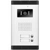 MERHOVO Sistema interfonico, 700TVL di interfono impermeabile Videocitofono Videocamera for esterni Visione a infrarossi IR con pulsanti di chiamata multipli for appartamento/case,Qualità audio chiara(520C