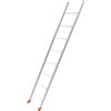 nextradeitalia 1PEZZO SCALA ALLUMINIO SEMPLICE 8 GRADINI 2,5 M