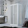 Forte Box doccia 3 lati saloon 70x70x70 CM H 185 in Acrilico mod. Delta Trio