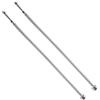 Weirun, tubo di alimentazione per rubinetto da cucina, bagno, M10 x 400 mm, attacco BSP, in acciaio inox intrecciato da 40,6 cm, 2 pezzi da 40 cm