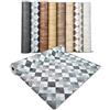 casa pura Rivestimento pavimento in PVC Pellicola in vinile per mobili e pavimenti - effetto mosaico pavimento in PVC rotolo antiscivolo (ispetto Mosaico grigio 200 x 100 cm)