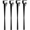 NIANXINN Gambe del Tavolo con Morsetto in Metallo Nero,Gambe per Mobili a Forma F,Gambe per Scrivania da Pranzo Regolabili in Ferro,per Consolle per Mobili da Tavolino Fai-da-Te (75cm,4pcs)