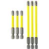 YUANGANG Set di 6 punte per cacciavite a croce, per elettricista, in lega di acciaio 5,5 mm, FPH2, antiruggine, 65 mm e 110 mm