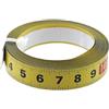 BERNOI Acciaio inox Auto Adesivo Misura di Nastro/Pollici e Metrico Righello/Mitra Pista Misura di Nastro/Scala Righello Nastro/per Banchi Da Lavoro, macchine, Falegname, Macchina Da Cucire (4m A Destra)