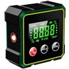 DAZZLEEX Livello digitale ricaricabile di tipo C, con base magnetica e display LCD, misuratore di angolo a 360 °, strumento di costruzione in ABS impermeabile per misurazione della lavorazione del