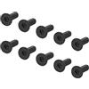 PATIKIL M3x10mm Svasata Testa Vite, 100pz Metrico Esagono Bussola Bulloni, Nero