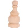 Operitacx Puntali In Legno Puntali Decorativi In Legno Puntali Per Pali Di Recinzione Bastoncino Di Legno Grezzo Color Cachi