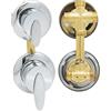 elpruperif Rubinetto Miscelatore Ottone Doccia Deviatore 2/3/4/5 Uscita, Cartuccia Ceramica G1/2 Rubinetto Acqua Fredda e Calda, Accessori Schermo Idratazione Misto Cromato (Filettatura vite 4 vie -A)