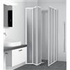 Arredobagno e Cucine Box doccia cm69/70+69/70,3+3 pannelli pieghevoli,lastre in acrilico per disabili