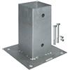 GHS Manicotti a terra, manicotti a vite per pali da 9 x 9 cm, con 2 viti da 10 x 110 mm