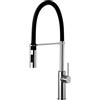 Paffoni Lavello LIGHT Miscelatore cucina Professional 2 Getti ABS Minimal con molla NERA
