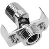 Whychstore Valvola per doccia con giunto a U, rubinetto regolabile a 40 gradi, con piede curvo, eccentrico, adattatore per rubinetto angolare per bagno e doccia (26 mm)