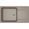 Generico Elleci Lavello Incasso Life 410 1 Vasca con gocciolatoio 86×50 Grigio Tortora Granitek LG241043