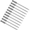 CoCud Punta Cacciavite Torx Magnetiche T8 Lunghezza 100mm 1/4 Attacco Esagonale Acciaio S2 Stella 6 Punti Trapano Avvitatore Antimanomissione - (Applicazioni: per Riparazioni Auto) 10pz