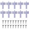 Camiesy 10 ammortizzatori per serrande silenziose e silenziose, per armadietti da cucina, con , colore: grigio