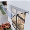 Zhaomi Pensilina Tettoia per Porta ad Arco,Tendalino per Finestra di Impermeabile,Tettoia per Porta Resistente UV,Lamina Policarbonato Trasparenti,per Esterno,Garage,Balcone (40×120cm/16×47in)