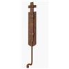 effedielle Saliscendi antichizzato colore ruggine linea IL FORGIATO per la chiusura di porte e portoni in legno massello misure diam.8 mm. larghezza mm.50 e lunghezza 400 mm. FF294.40