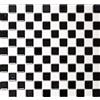 Mosaik-Netzwerk mosaico piastrelle di rete parete doccia Schachbrett Nero/Bianco lucido ceramica mosaico per piastrelle da parete specchio piastrelle specchio quadrato, cucina e bagno