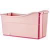 LINSGV Vasca da bagno per adulti, vasca pieghevole per bambini, vasca da bagno pieghevole per acqua calda, vasca da bagno fredda, contenitore per sauna, coperchio per sauna e sapone, vasca da bagno per spa,
