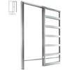 Eclisse CONTROTELAIO per porta a scomparsa KIT CARTONGESSO 900X2100 Sp.100 SYNTESIS LINE FILO MURO art.ES2LK090SB