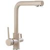 ZPSPZ Miscelatore Cucina 3 Vie Rubinetto Cucina 3 in 1 Rotazione 360° Acqua Calda e Fredda Acqua Pura Ottone Rubinetto Filtro Cucina-Fiocchi D'Avena