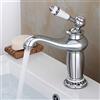 HauTour Rubinetto in ottone anticato, per bagno, miscelatore monocomando per lavabo, per bagno, stile vintage, 13 cm