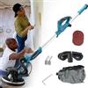 DPQYJPP Levigatrice da parete 1800W,smerigliatrice a parete velocità regolabile,per lucidare Pareti asciutte,Soffitti,Pareti interne ed esterne ed eliminare Detriti di Pavimento,Sander+20SandPad