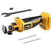YAWV Strumento di taglio per cartongesso senza fili per batteria DeWalt da 20 V, sega rotativa senza spazzole regolabile a 3 velocità con fino a 30000 giri/min, kit di sega a spirale compatta per tagliare