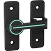 Mlllokfki Heavy-Duty Door Locks, Sliding Reinforcement Lock, Security Door Latch, Home Defense Latch, Door Latch, 90/180 Degree Latch, Weather Resistant Lock for Cabinets & Gardens