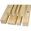 Buosha OEM SYSTEMS Listello in Abete Grezzo 40x40x2000 mm, 4 PZ