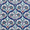 Cerames Piastrelle cucina e bagno decorate in ceramica Cerames Toygar 20x20 cm | Rivestimenti Iznik colorati, 1 confezione - 0,48m2 (12 pezzi), mattonelle decorative ideale per cucina o bagno, rustico