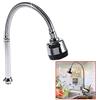 Kuuleyn Miscelatore da Cucina, 1x 304 beccuccio Girevole in Acciaio Inox Rubinetto per lavello da Cucina Raccordi per Tubi Connessione a Maniglia Singola